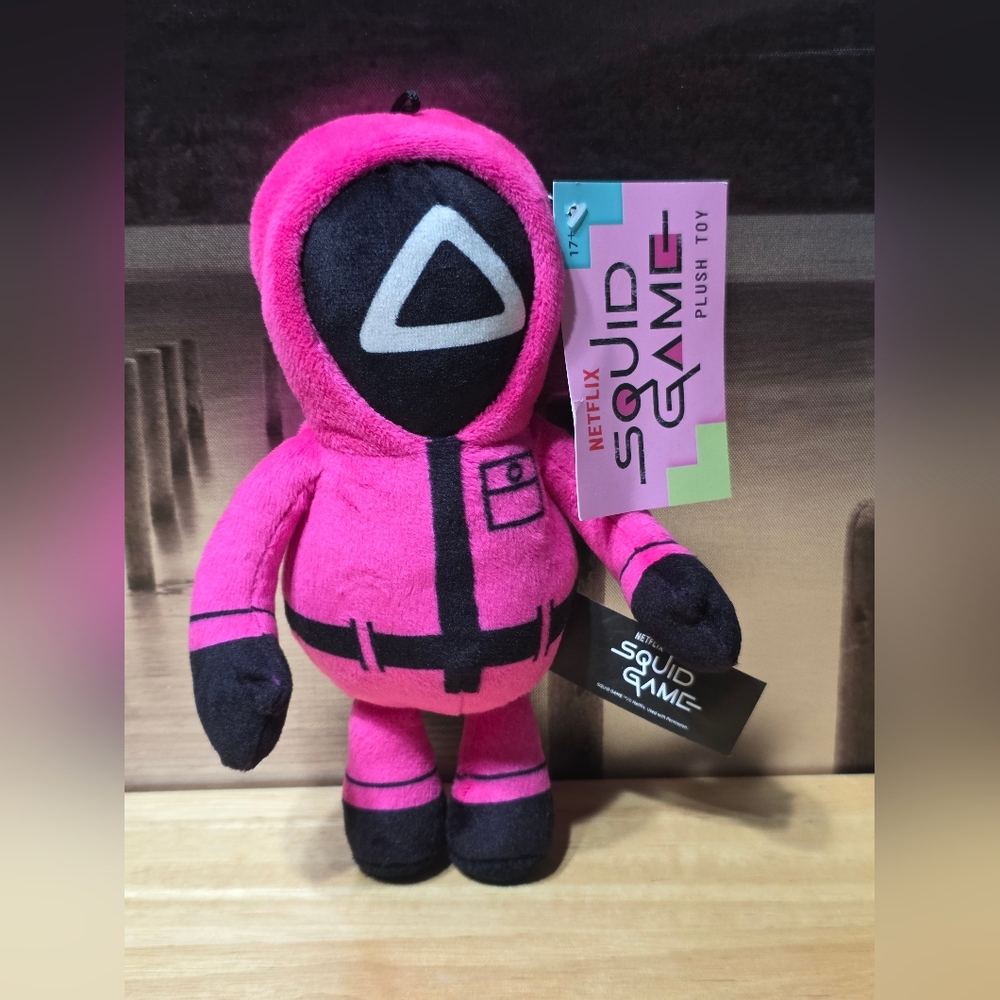 Pink Plush Toy Squid Game